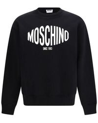 Moschino - Black Cotton Sweatshirt - Lyst