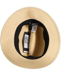 Dolce & Gabbana - Men Beige Paper Straw Fedora Panama Capello Hat - Lyst