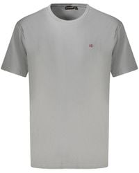 Napapijri - Azzurro Cotton Mens Sweatshirt - Lyst