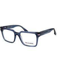 Trussardi - Blue Acetate Glasses (frames) - Lyst
