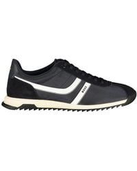 BOSS - Blue Polyurethane Men's Sneaker - Lyst