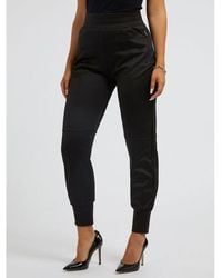Guess - Black Polyester Joggers (workout Pants) - Lyst
