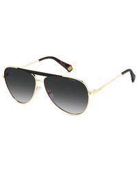 Polaroid - Black Metal Sunglasses - Lyst