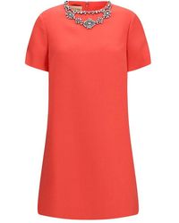 Valentino Garavani - Multicolor Wool Oves Aries Casual Dress - Lyst