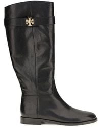 Tory Burch - Black Calf Leather Bos Taurus Ankle Boots - Lyst