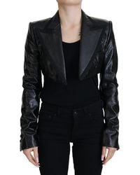 Dolce & Gabbana - Elegant Cropped Designer Jacket - Lyst