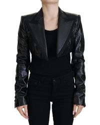 Dolce & Gabbana - Elegant Cropped Designer Jacket - Lyst