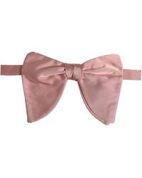 Dolce & Gabbana - Men Pink 100% Silk Adjustable Neck Papillon Bow Tie - Lyst