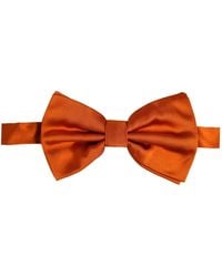 Dolce & Gabbana - Men Orange 100% Silk Adjustable Neck Papillon Bow Tie - Lyst
