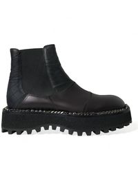 Dolce & Gabbana - Elegant Chelsea Slip-On Boots - Lyst