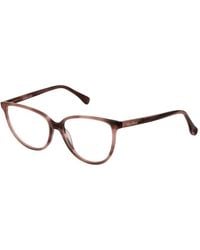 Max Mara - Pink Acetate Glasses (frames) - Lyst