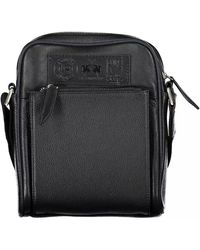 La Martina - Elegant Leather Shoulder Bag With Contrasting Details - Lyst