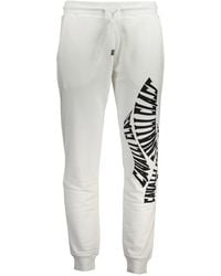 Roberto Cavalli - Bianco Cotton Men Sport Pant - Lyst