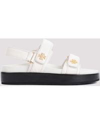 Tory Burch - Ivory Kira Sport Ovine Leather Sandals - Lyst