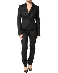 Exte - Black Double Breasted Pants Blazer Jacket 2 Piece Suit - Lyst