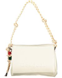 Desigual - Ecru Polyurethane Handbag - Lyst