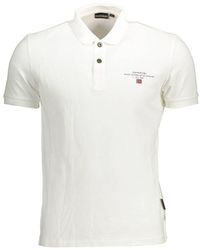 Napapijri - White Cotton Polo Shirt - Lyst