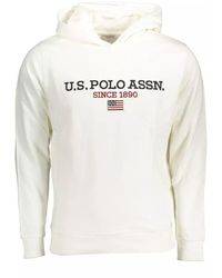 U.S. POLO ASSN. - White Cotton Sweater - Lyst