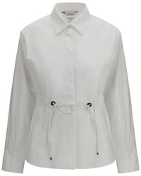 Max Mara - White Cotton Dress Shirt - Lyst