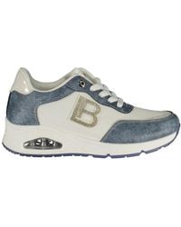 Laura Biagiotti - Blue Polyester Athletic Sneakers - Lyst