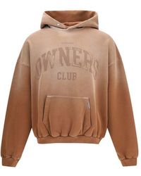 Represent - Beige Cotton Sweatshirt - Lyst