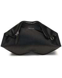 McQueen - Black Calf Leather Bos Taurus Clutch Bag - Lyst