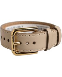 Dolce & Gabbana - Calfskin Leather Buckle Belt Strap Bracelet Calf - Lyst