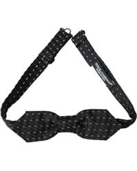 Dolce & Gabbana - Stitched Silk Neck Bow Tie - Lyst