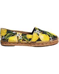 Dolce & Gabbana - Lemon Slip On Espadrilles Shoes - Lyst