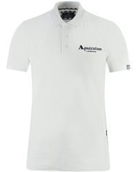 Aquascutum - White Cotton Polo Shirt - Lyst