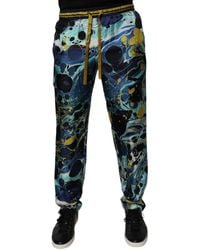 Dolce & Gabbana - Marble Print Jogger Sweatmen's Pants - Lyst