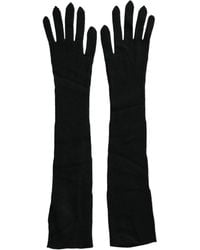 Dolce & Gabbana - Cashmere Knitted Elbow Length Gloves - Lyst
