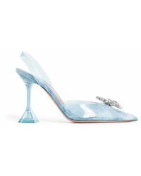 AMINA MUADDI - 95Mm Rosie Glass Pumps - Lyst