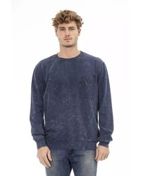 DISTRETTO12 - Blue Cotton Sweater - Lyst