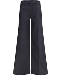 DARKPARK - Black Polyester Flared Pants - Lyst