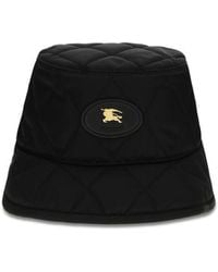 Burberry - Black Polyamide Bucket Hat - Lyst