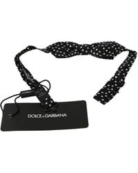 Dolce & Gabbana - Polka Dots Silk Adjustable Neck Papillon Bow Tie - Lyst