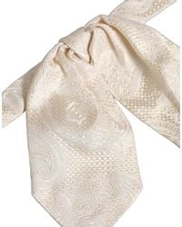 Dolce & Gabbana - Men Ivory Paisley Silk Adjustable Neck Papillon Bow Tie - Lyst