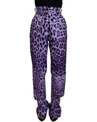 Dolce & Gabbana - Elegant High Waist Straight Pant - Lyst
