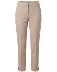Trussardi - Beige Viscose Pants - Lyst