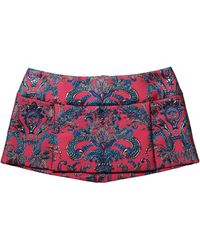 Dolce & Gabbana - Multicolor Floral Jacquard Midwaist Mini Skirt - Lyst