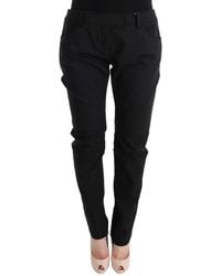 Ermanno Scervino - Sleek Cotton Slim Fit Pants - Lyst