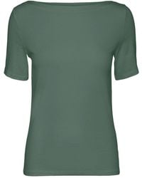 Vero Moda - Green Viscose Tops & T - Lyst
