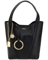Chloé - Black Calf Leather Bos Taurus Shoulder Bag - Lyst
