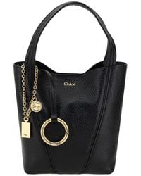 Chloé - Black Calf Leather Bos Taurus Shoulder Bag - Lyst