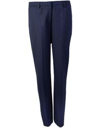 Lardini - Blue Wool Trousers - Lyst