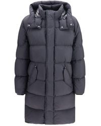 Moose Knuckles - Black Nylon Coat - Lyst