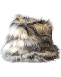 Dolce & Gabbana - Acrylic Fur Bucket Hat - Lyst