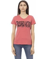 TRUSSARDI ACTION - Cotton T-Shirt - Lyst