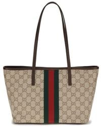 Gucci - Beige Cotton Shoulder Bag - Lyst